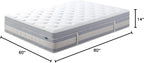 ZINUS 14 Inch Cooling Comfort Support Hybrid Mattress [New Version], Queen, Fiberglass Free, Medium Plush, Cooling Motion Isolation, Certified Safe Foams & Fabric, Mattress in A Box