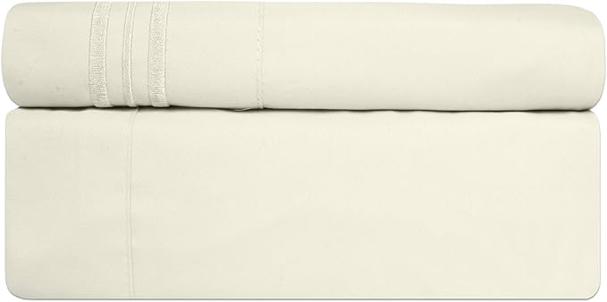 Sweet Home Collection 1800 Thread Count Sheet Set – Soft Egyptian Quality Brushed Microfiber Sheets – Luxury Bedding Set with Flat Sheet, Fitted Sheet, 2 Pillow Cases (Pack of 12)