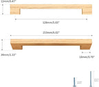 Burlywood Square 5 in 10 pcs Wooden Drawer Pulls Handle pulls for cabinets Kitchen Cabinet Drawer pulls Cabinet Door Pull