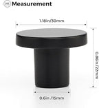 Ravinte 40 Pack Cabinet Knobs Black Kitchen Cabinet Knobs Round Dresser Drawer Pulls Closet Door Pulls 1-1/5 Inch