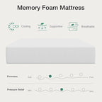 Novilla 14 inch Twin Memory Foam Mattress, Gel Memory Foam Mattress for Cooling Night Sleep & Pressure Relief, CertiPUR-US Certified