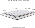 Signature Design by Ashley Queen Size Bonnell 10 Inch Firm Pillowtop Hybrid Mattress with Cooling Gel Memory Foam