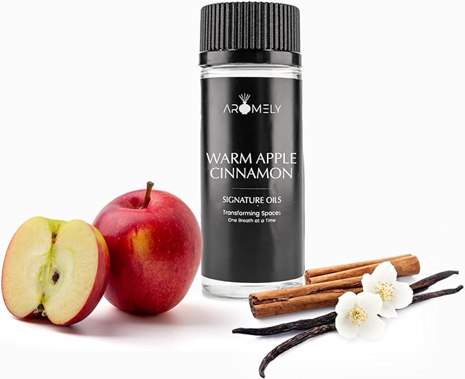AROMELY Warm Apple Cinnamon Diffuser Oil Blend – Christmas Scents – Signature Diffuser Aroma – Luxurious Fragrance with Notes of Apples, Cinnamon Sugar, Nutmeg, and Amyris. (50ml)