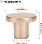 Ravinte 25 Pack Cabinet Knobs Champagne Gold Kitchen Cabinet Knobs Round Dresser Drawer Pulls Closet Door Pulls 1-1/5 Inch