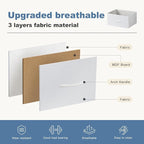 DUMOS Dresser for Bedroom, 10 Storage Drawers, Wide Fabric Closet Chests Organizer Tower Furniture with Wooden Top Metal Frame for Clothes, Guest Room, Living Room, Hallway, Entryway