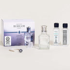 MAISON BERGER Lampe Berger Giftset - Home Fragrance Diffuser - Includes 2 Fragrances So Neutral and Ocean Breeze - 250 milliliters - 8.45 Fluid Ounces (Starter Square)