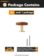 2 Pack Brown Leather Drawer Pulls Round Leather Handles Cabinet knobs for Kitchen Bathroom Cabinets Dressers Furniture Handles