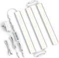 ASOKO Under Cabinet Led Light Plug in, Dimmable Daylight White 4000K, 3 Pack 12 inch Linkable Led Under Counter Lights 1500lm for Kitchen, Shelf, Workbench, Cupboard, Upgrade ETL Listed Plug 24V