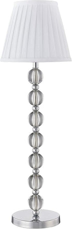 Agata Tall Table Lamp – Sleek Modern Desk Lamp for Bedrooms & Living Rooms, Compact Luxury Lighting (10" x 10" x 32")