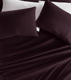 Linen Market Brushed Microfiber Queen Sheet Set 4 Piece – Oeko-TEX Certified Ultra Soft & Wrinkle-Free - 16" Deep Pocket Sheets - Easy Care Queen Size - Purple