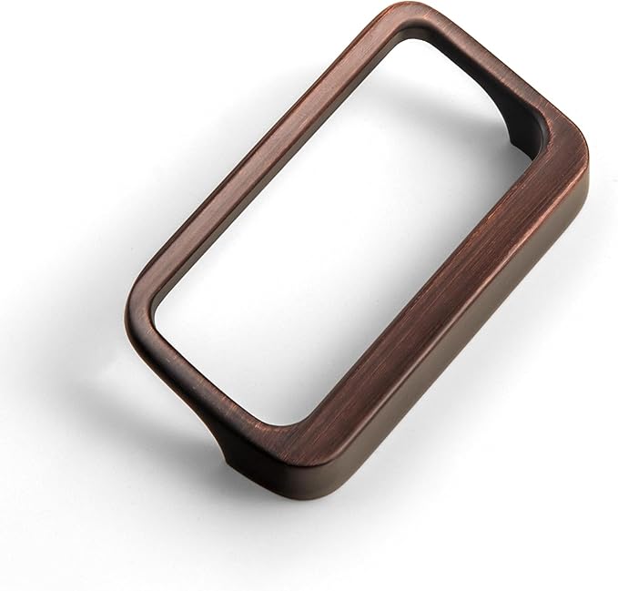 Goo-Ki Oil Rubbered Bronze Cabinet Pulls with Hole Center 2.5''(64MM),Modern Zinc Alloy Finger Pulls for Drawer,Wardrobe,Cupboard,6 Pack