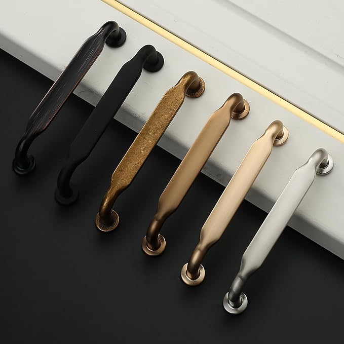 Asidrama 10 Pack 6.3 Inch(160mm) Oil Rubbed Bronze Kitchen Cabinet Handles, Cabinet Pulls Kitchen Cabinet Hardware for Cupboard Drawer Pulls