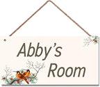 Personalized Sign Birds Flowers Wall Decor Beautiful Decoration for Home Kitchen Bar Garage Vintage Retro Poster Plaque Decor for Kids Room Nursery Wall Decorations Stuff