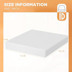 BestMassage Mattress 12 Inch Gel Memory Foam Mattress/California King Mattress/Cooling Gel Infusion/CertiPUR-US Certified/Comfy Support,White（CK）