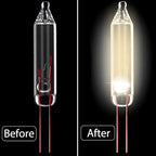Mudder 200 Count 2.5V Christmas 50/100/150/200 Count Mini Incandescent Wire String Lights Replacement Bulbs Indoor/Outdoor Christmas Lights Decorations for Home Xmas Tree(Warm White)