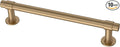Franklin Brass - Francisco Champagne Bronze Gold Cabinet Handles 5 Inch (5") Hole Center Pulls | Easy Install, Durable Hardware for Kitchen Cabinet Door, Drawers, Dresser Pull, Furniture (10 Pack)