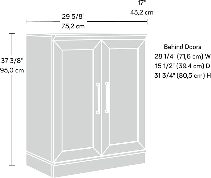 Sauder HomePlus Base Cabinet/ Pantry Cabinet, Sienna Oak finish