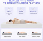 PayLessHere 10 Inch Gel Memory Foam Mattress Medium Firm Mattresses CertiPUR-US Certified Bed-in-a-Box Pressure Relieving Twin XL Size,Fiberglass Free，White