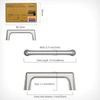 Amerdeco 10 Pack Brushed Satin Nickel Cabinet Pulls 3 Inch(76MM) Hole Centers Kitchen Cabinet Handles Hardware Kitchen Handles for Cabinets Cupboard Handles Drawer Pulls ZH0041