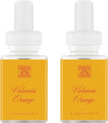 Pura & Aromatique Home Scent Refill - Smart Home Air Diffuser Fragrance - Up to 120-Hours of Luxury Fragrance per Refill - Household Essential - Clean Diffuser - 2 Pack - Valencia Orange