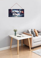 Personalized Signs Universe Sign Science Fiction Theme Sign For Kids Room Nursery Wall Art Décor Outer Space Art Wall Decor For Boys Room Girls Bedroom Little Man Cave
