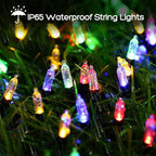 LYHOPE Battery Christmas Lights, 2Pack Total 66ft 200 LED Christmas Lights Waterproof 8 Modes Battery Operated String Light for Outdoor & Indoor, Xmas Tree, Wreaths, Holiday Decoration (Multicolor)