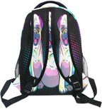 Custom Children's Name School Backpack Personalized Schoolbag Pug Dog Pop Art StyleTravel Bag for Teens Girls Boys