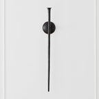 Z Gallerie Aspar Wall Sconce Long Candle Holders in Black Finish, Retro Chic Wall Decor for Living Room, Dining Room & Bathroom, Vintage Candle Wall Sconce with Timeless Appeal(Candles not Included)