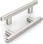 10 Pack 3 Inch(76mm) Kitchen Cabinet Handles Brushed Satin Nickel Cabinet Pulls Kitchen Cabinet Hardware Drawer Pulls for Cupboard Wardrobe