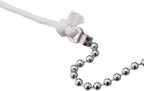 Shappy 2 Pack Steel Beaded Ball Pull String Extension Chain with Connector for Ceiling Fan Light Fixture Light Bulb Switch Chain Extender, 1 Meter Length