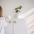 8Pack 1.8" Wooden Boho Nursery Kids Dresser Drawer Pulls Cute Cabinet Furniture Decorative Knobs