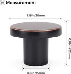 Ravinte 20 Pack Cabinet Knobs Oil Rubbed Bronze Kitchen Cabinet Knobs Round Dresser Drawer Pulls Closet Door Pulls 1-1/5 Inch