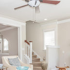 SmoTecQ Ultra Long Ceiling Fan Pull Chain Extender, Embedded with Decorative Frosted Glass Bulb and Fan Cord for 3mm Beaded Ceiling Fans and Light Fixtures (Bronze)