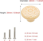 HUAMULAN 15 PCS Cabinet Knobs Glossy Ceramic Dresser Mushroom Table Drawer Cupboard Pull Furniture DIY Wardrobe Solid Color Vintage Handle,with 3 Size Mounting Screws