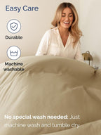 Extra Deep King Sheet Set - 6 Piece Breathable and Cooling Sheets - Hotel Luxury Bed Sheets Set - Easy & Secure Fit - Soft, Wrinkle Free and Comfy Sheets Set - Beige Sheet Set with Extra Deep Pockets