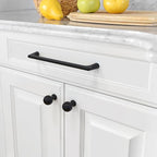 Amerdeco 10 Pack Matte Black Cabinet Pulls 6.3 Inch(160MM) Hole Centers Kitchen Cabinet Handles Hardware Kitchen Handles for Cabinets Cupboard Handles Drawer Pulls ZH0041