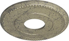 Ekena Millwork CM12BRCSC 12 1/2"OD X 3 7/8"ID X 3/4"P Bradford Ceiling Medallion Fits Canopies Up to 6 5/8", Castle Stone Crackle