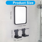 Fogless Shower Bathroom Wall Mirror: Shower Mirror fogless for Shaving with Razor Holder – NO Drilling Anti Fog Mirror for Shower Shatterproof & Waterproof for Bathroom - Men and Women