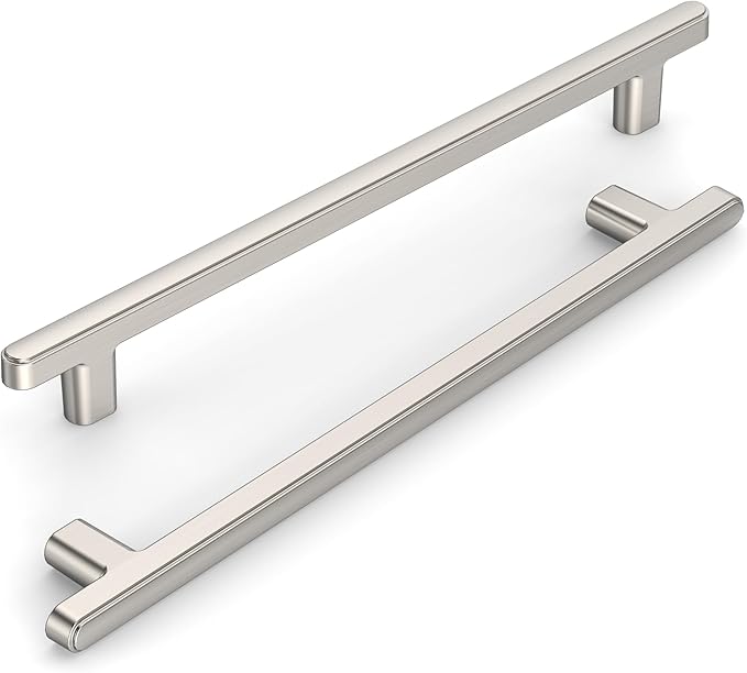 10 Pack 7.5 Inch(192mm) Kitchen Cabinet Handles Brushed Satin Nickel Cabinet Pulls Kitchen Cabinet Hardware Drawer Pulls for Cupboard Wardrobe