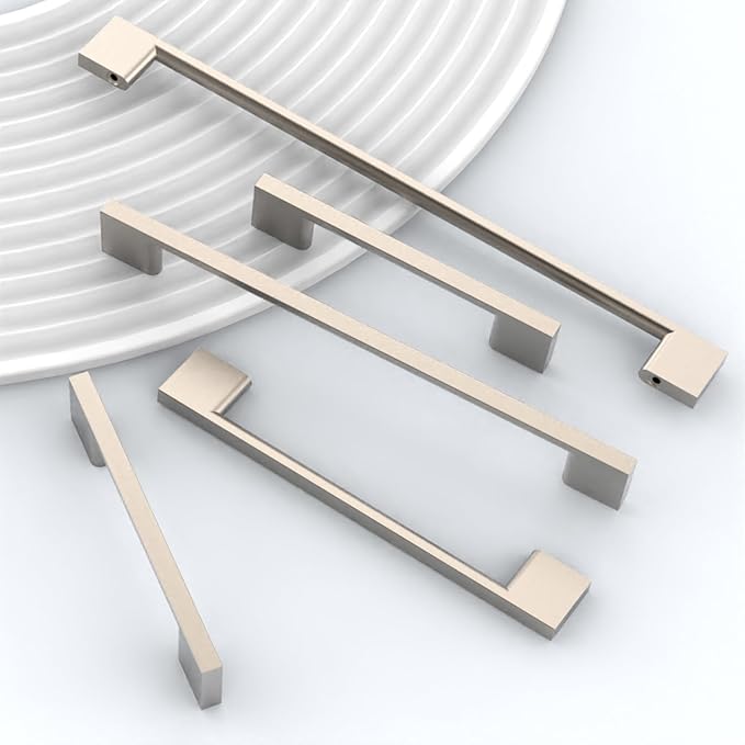 10 Pack Brushed Satin Nickel Cabinet Pulls 5 Inch Cabinets Handles Kitchen Cabinet Hardware Handle for Nickel Dresser Pulls