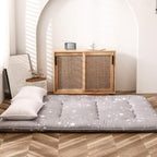 MAXYOYO Grey Constellation Japanese Futon Mattress, Tatami Mat Portable Camping Mat Kids Sleeping Pad Foldable Roll Up Floor Lounger Couch Bed with Mattress Protector Full Size
