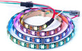 BTF-LIGHTING WS2812B RGB ECO LED Strip, Chasing Effects 5050SMD Individually Addressable 3.3FT 60Pixels/m Flexible Dream Color IP65 for Bedroom DIY Projects DC5V(No Adapter or Controller)