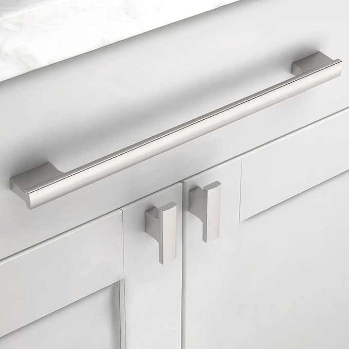 Asidrama 6 Pack 12.5 Inch(320mm) Brushed Satin Nickel Kitchen Cabinet Handles, Cabinet Pulls Kitchen Cabinet Hardware for Cupboard Drawer Pulls