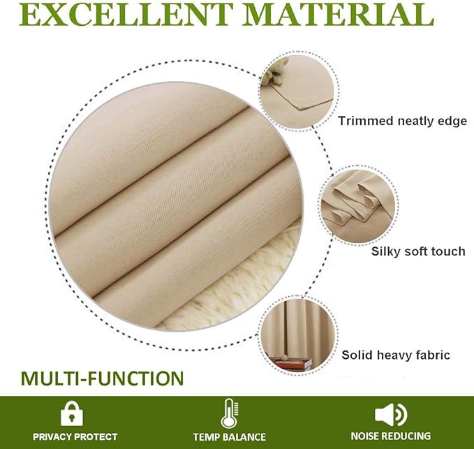 NICETOWN Room Divider Curtain Screen Partitions, Basement Hospital Medical Clinic Spa Lab Cubicle Curtain Divider Privacy Screen, Patio Door Curtain (Biscotti Beige, 1 Panel, 12.5ft Wide x 8ft Long)