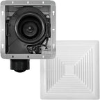 BV LED Bathroom Exhaust Fan With Light 90CFM - 0.8 Sones, Ultra Quiet, 800lm | Bathroom Vent Fan 3000K/4000K/5000K, Covers up to 80-90 Sq. Ft. | 4 Inch Duct Collar, Easy Install & Replace