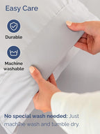 Extra Deep Full Sheet Set - 6 Piece Breathable & Cooling Sheets - Hotel Luxury Bed Sheets Set - Easy & Secure Fit - Soft, Wrinkle Free & Comfy Sheets Set - French Grey Sheet Set w/Extra Deep Pockets