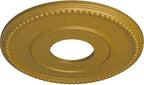 Ekena Millwork CM12BRPGS 12-1/2" x 3-7/8" x 3/4" Bradford Ceiling Medallion, Pharaoh's Gold