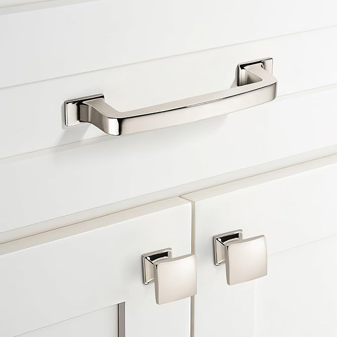 khtumeware 6 Pack 5 Inch Kitchen Cabinet Handles Polished Nickel Cabinet Pulls Drawer Pulls Kitchen Cabinet Hardware Kitchen Handles for Cabinets Cupboard Handles Drawer Handles
