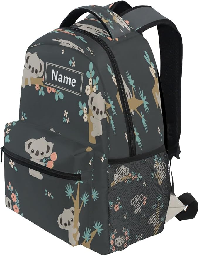 Custom Children's Name School Backpack Personalized Schoolbag KoalaTravel Bag for Teens Girls Boys