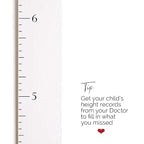 HEADWATERS STUDIO Wooden Growth Chart for Wall - Size Height Chart for Kids, Growth Measuring Board and Kids Height Wall Chart, Growth Chart for Kids, Height Chart for Wall - Modern White (63"x6.7")